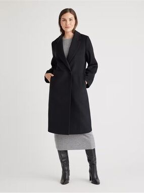 Quince Italian Wool Classic Single-breasted Coat